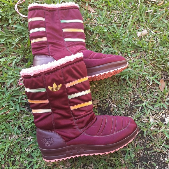 maroon winter boots